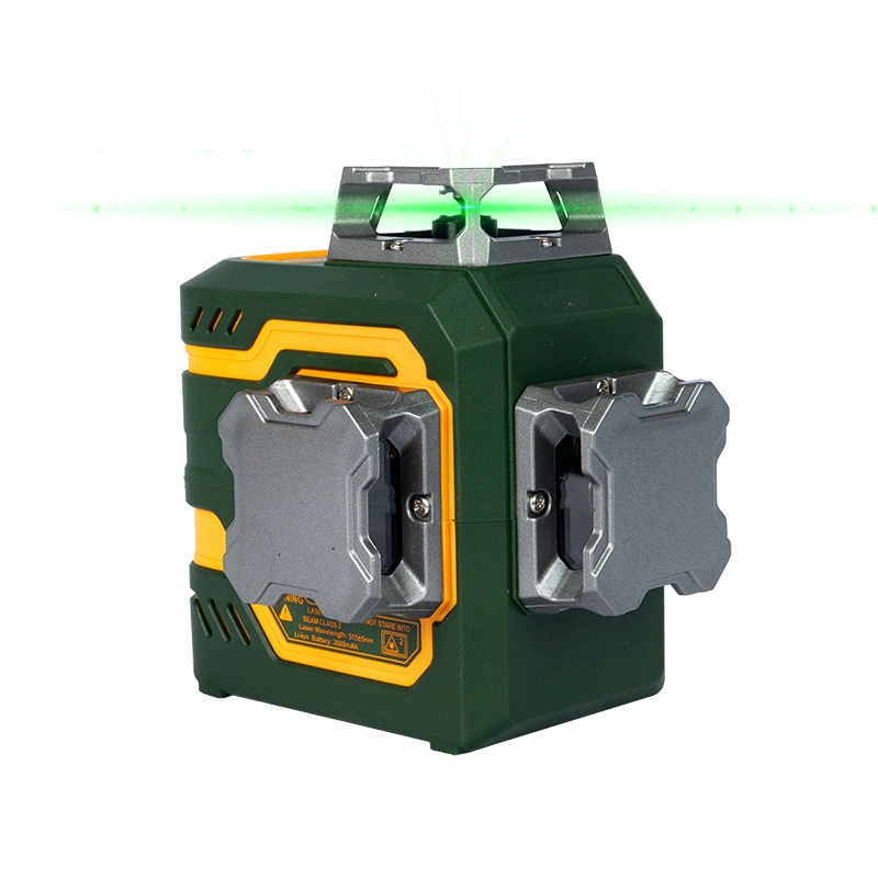 3x360 ° Batterie au lithium intégrée Niveau laser vert